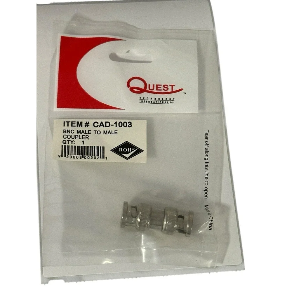 Quest Technology CAD-1003 BNC MALE‎ TO MALE COUPLER ADAPTER INLINE SPLICE